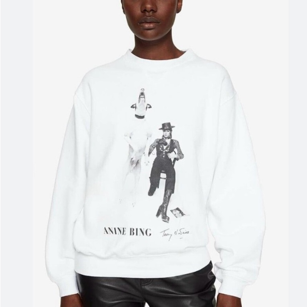Anine Bing x TO David Bowie Ramona sweatshirt Size S